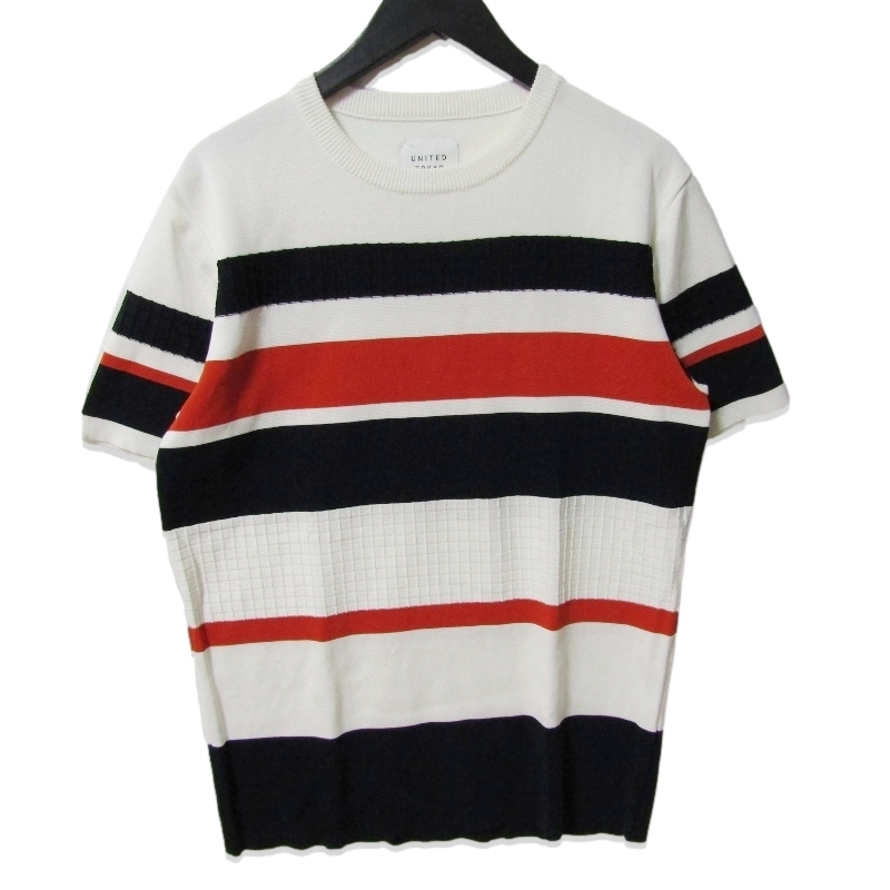 UNITED TOKYO ユナイテッドトウキョウ 半袖ニットTシャツ 406230006 ボーダー 日本製 半袖Tシャツ マルチカラー 2 27114252