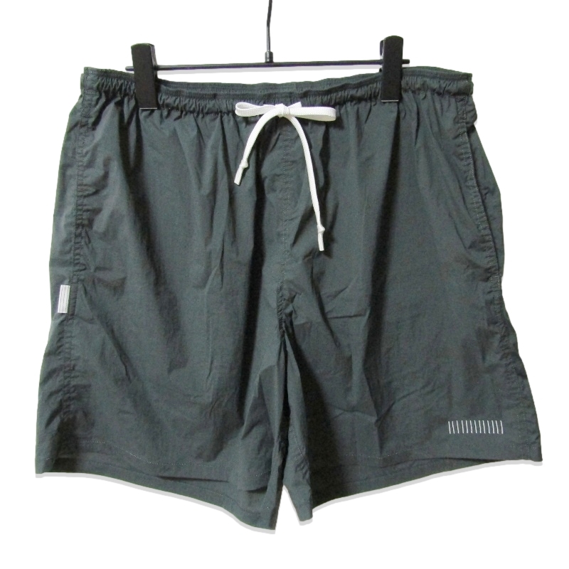 美品 STRIPES FOR CREATIVE ストライプフォークリエイティブ ハーフパンツ SPORTY SHORTS S.F.C. グリーン L 27114273