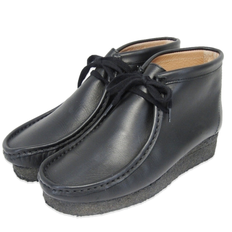 Lloyd Footwear ロイドフットウェア UK6 ワラビーブーツ Wallabiee 4000 クレープソール ハンドステッチ 黒 ブラック マテーラ 35005743