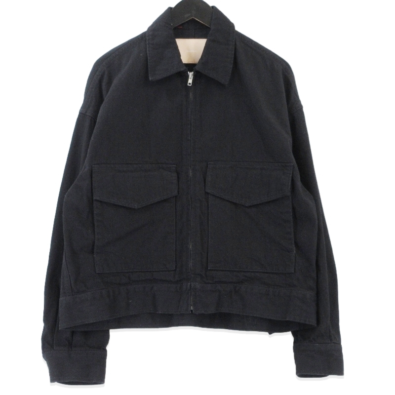 Graphpaper グラフペーパー Selvage Denim Zip Jacket GL253-20057RB デニムジャケット ブラック 黒 0 99001366
