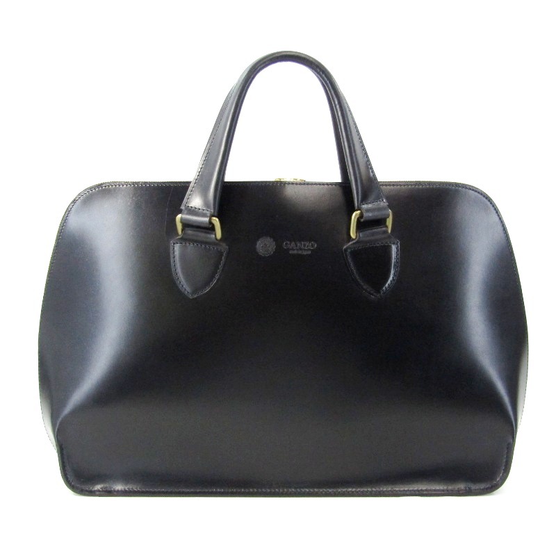 美品 GANZO ガンゾ ブリーフケース AVON 58015 エイボン ブライドルレザー 日本製 ビジネスバッグ ブラック 黒 47000317