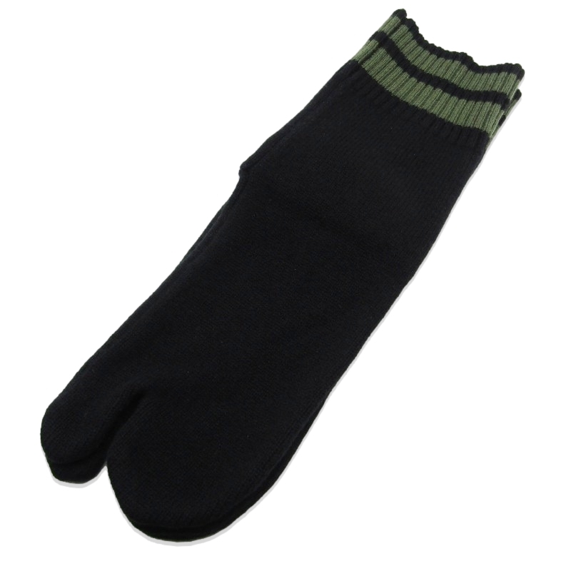 未使用 satou サトウ 足袋 ソックス tabi socks SO25001 靴下 ニット ウール カシミヤ メンズ kuro/ブラック F 60010039