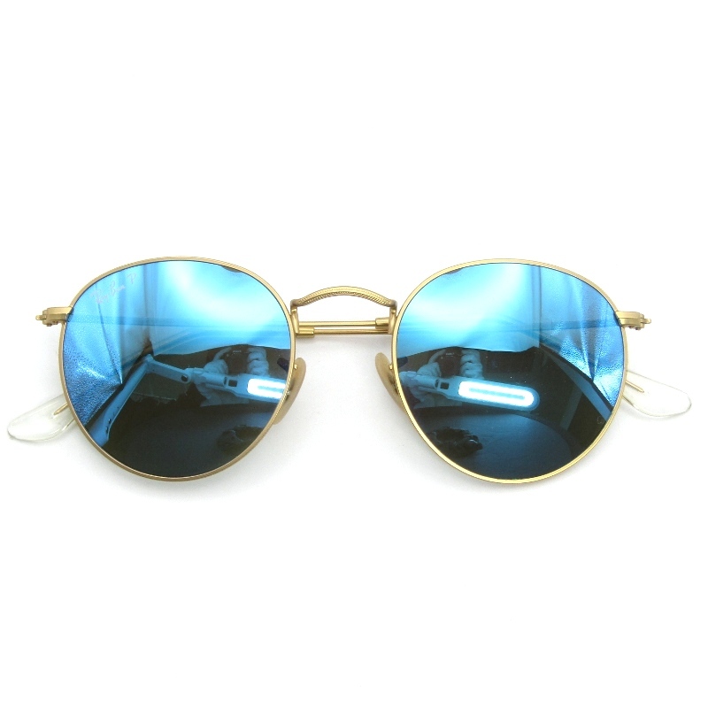 Ray-Ban レイバン サングラス RB3447 ROUND METAL イタリア製 ラウンドメタル 偏光 ボストン 112/4L マットゴールド 54001231