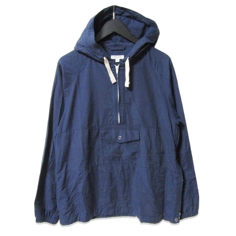 ENGINEERED GARMENTS エンジニアドガーメンツ アノラックパーカー Beach Popover 70/30 Poplin プルオーバー ネイビー M 27114405