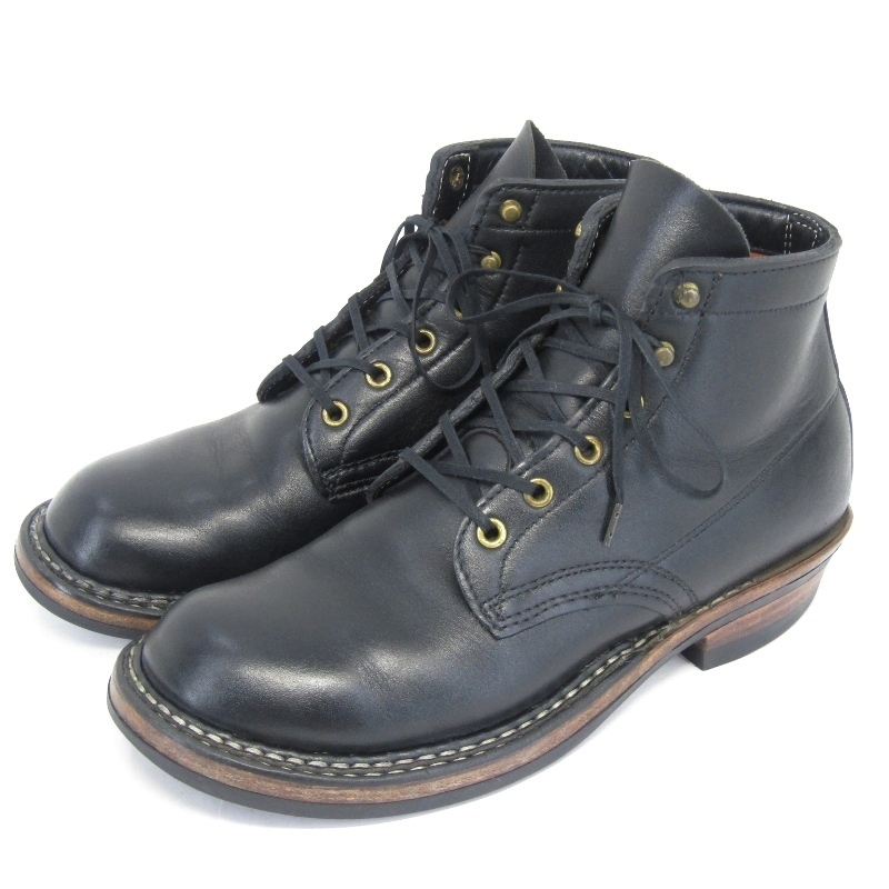 WHITE'S BOOTS ホワイツ US7E 25cm セミドレス オイルドレザー 2015年製 スウィングラスト 5インチ ワークブーツ ブラック 黒 35005784