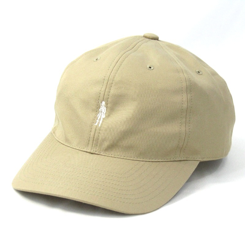 未使用 MACKINTOSH LONDON マッキントッシュ キャップ G1572-001 ギャバジンキャップ ワンポイント 6パネル コットン ベージュ 47000384
