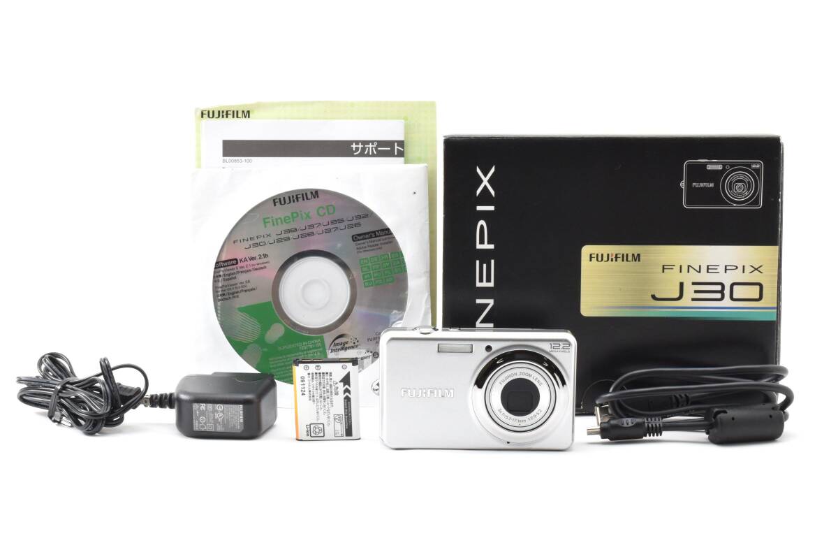 ★美品★富士フイルム FUJIFILM FINEPIX J30 シルバー 元箱付き★ W0774＃5455