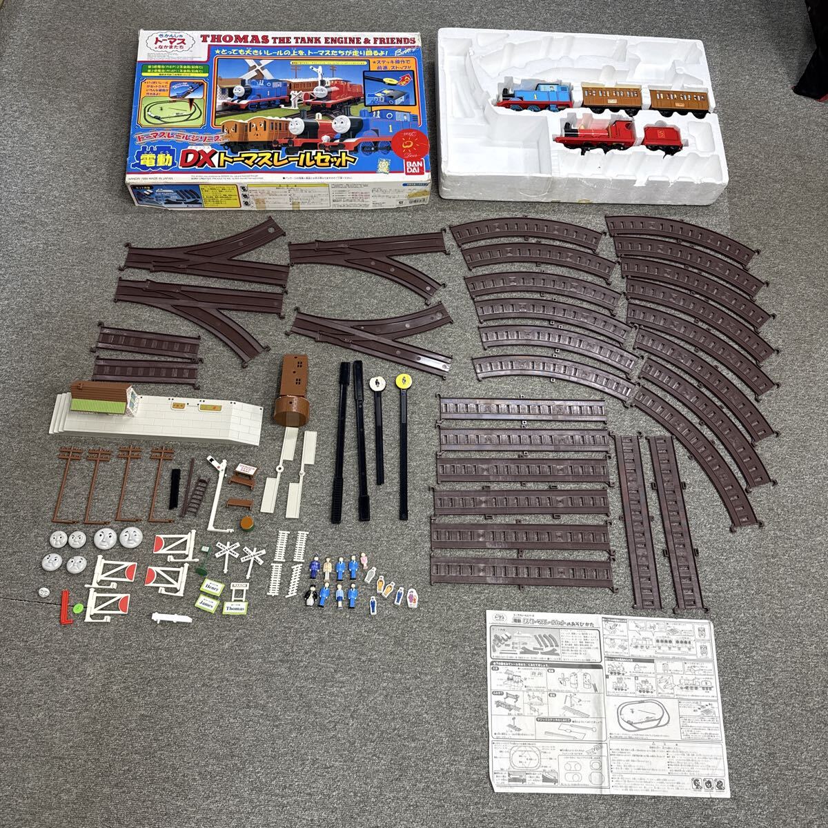 BANDAI きかんしゃトーマス 電動DXトーマスレールセット　1995年　元箱　取説　レトロ　現状品
