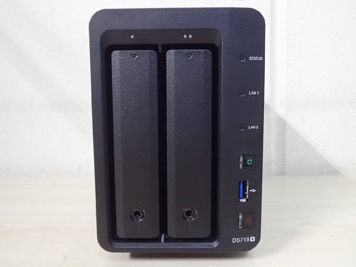 Synology DiskStation DS718+ 2ベイ NAS HDDなし 鍵なし 動作品（@2230）