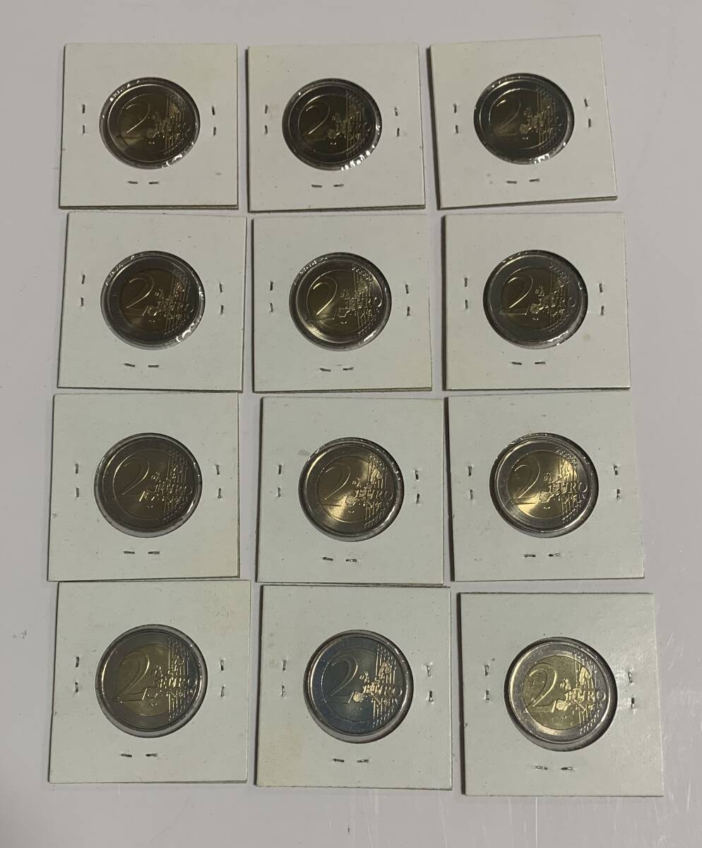 2ユーロ硬貨 12枚セット 外国コイン コレクション