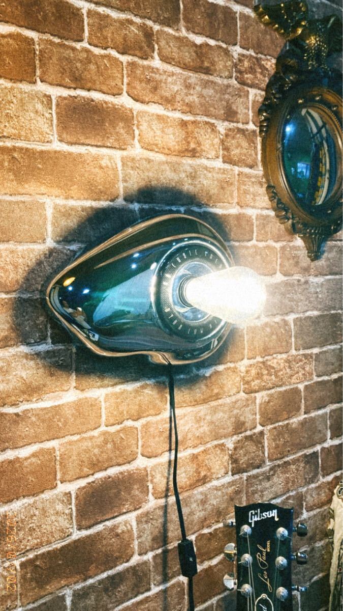 ウォールライト　ハーレー　ヴィンテージ ガレージ　DIY バイク　FXDL 世田谷ベース　アメリカンダイナー 当時物