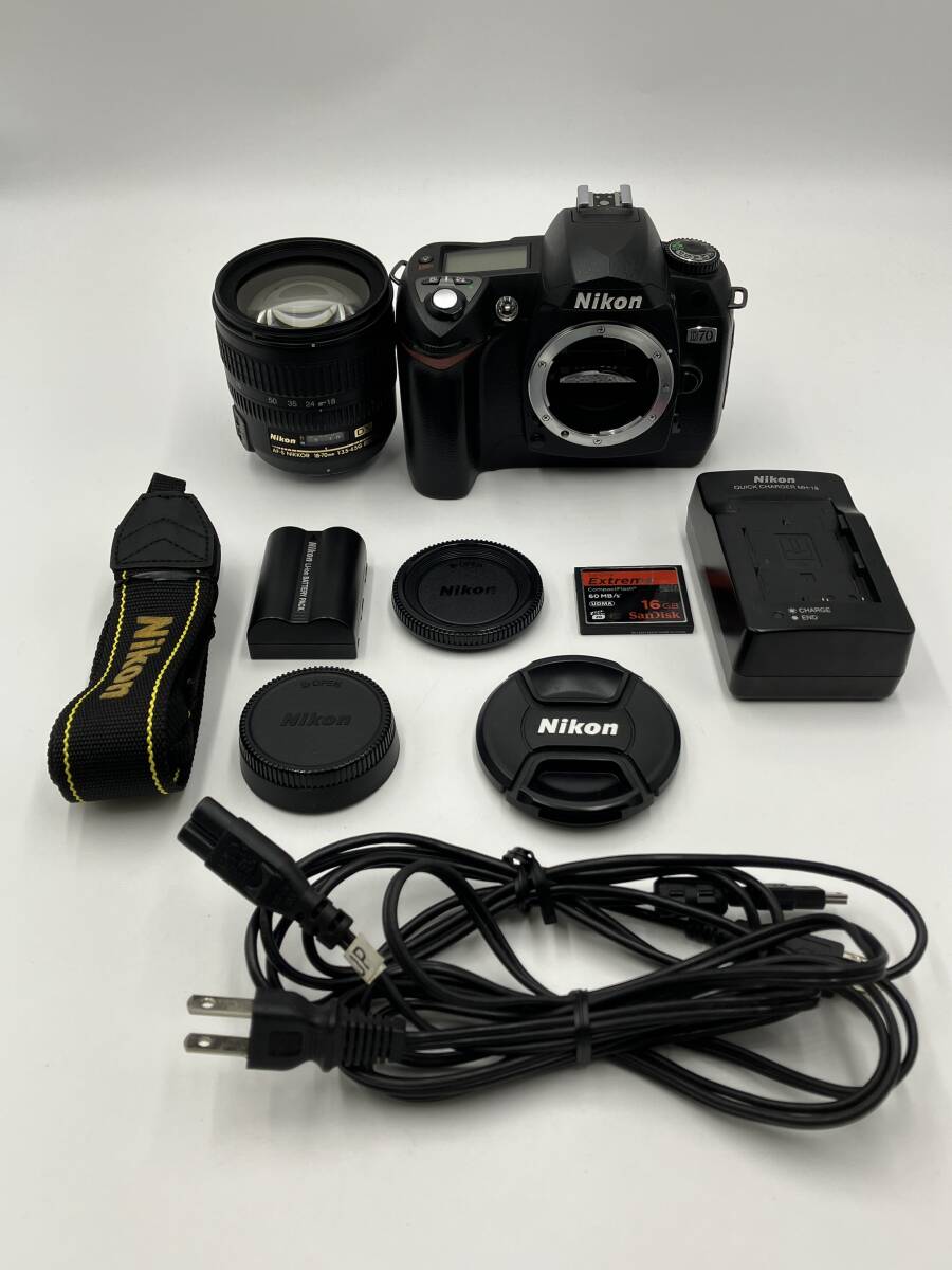 【動作確認済】Nikon D70 AF-S DX 18-70mm F3.5-4.5G ED 標準ズームレンズキット