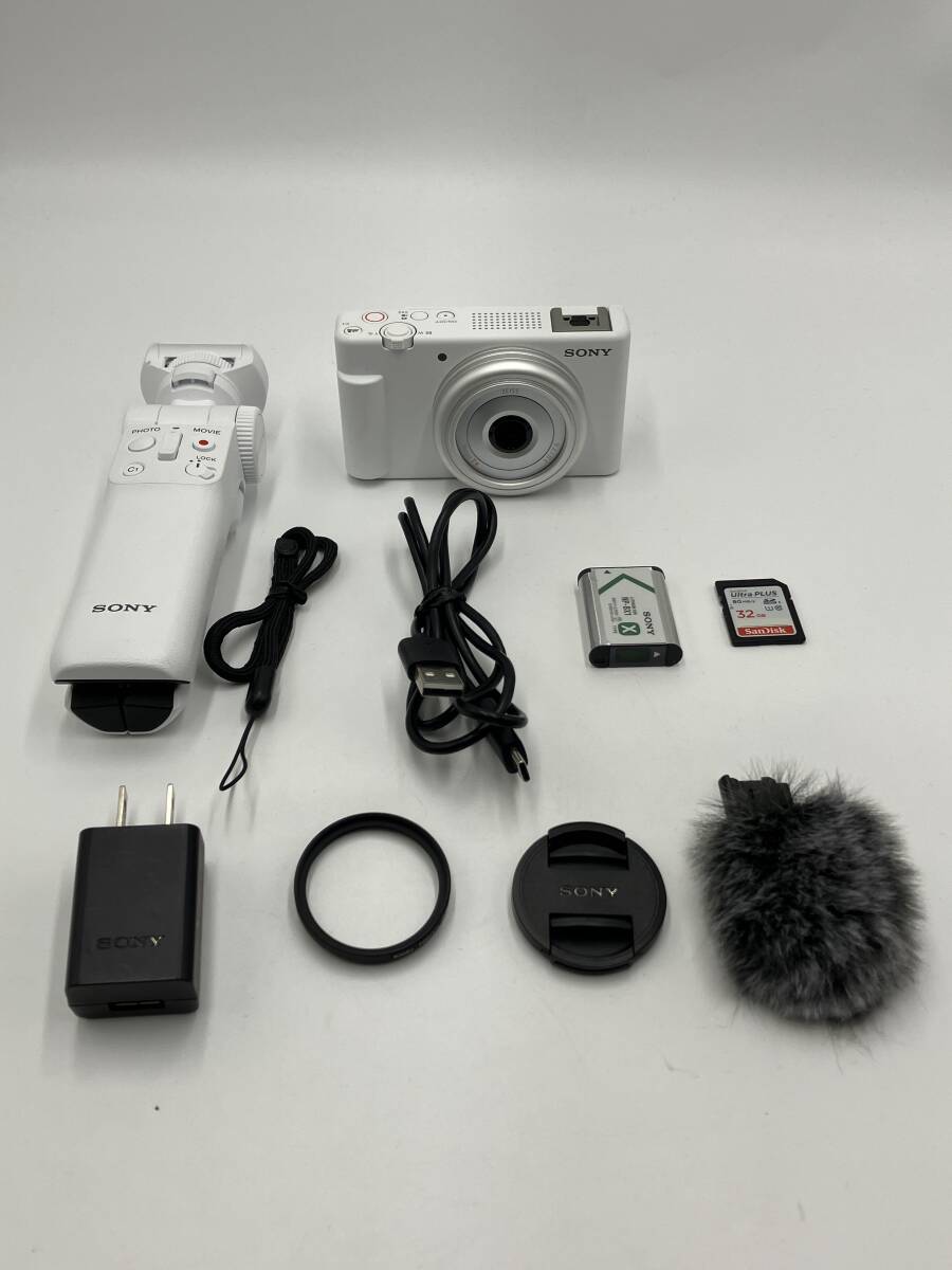 【動作確認済】SONY VLOGCAM ZV-1F ホワイト コンパクトデジタルカメラ