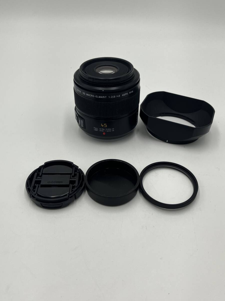 【動作確認済】Panasonic LEICA DG MACRO-ELMARIT 45mm F2.8 ASPH. MEGA O.I.S. 単焦点レンズ