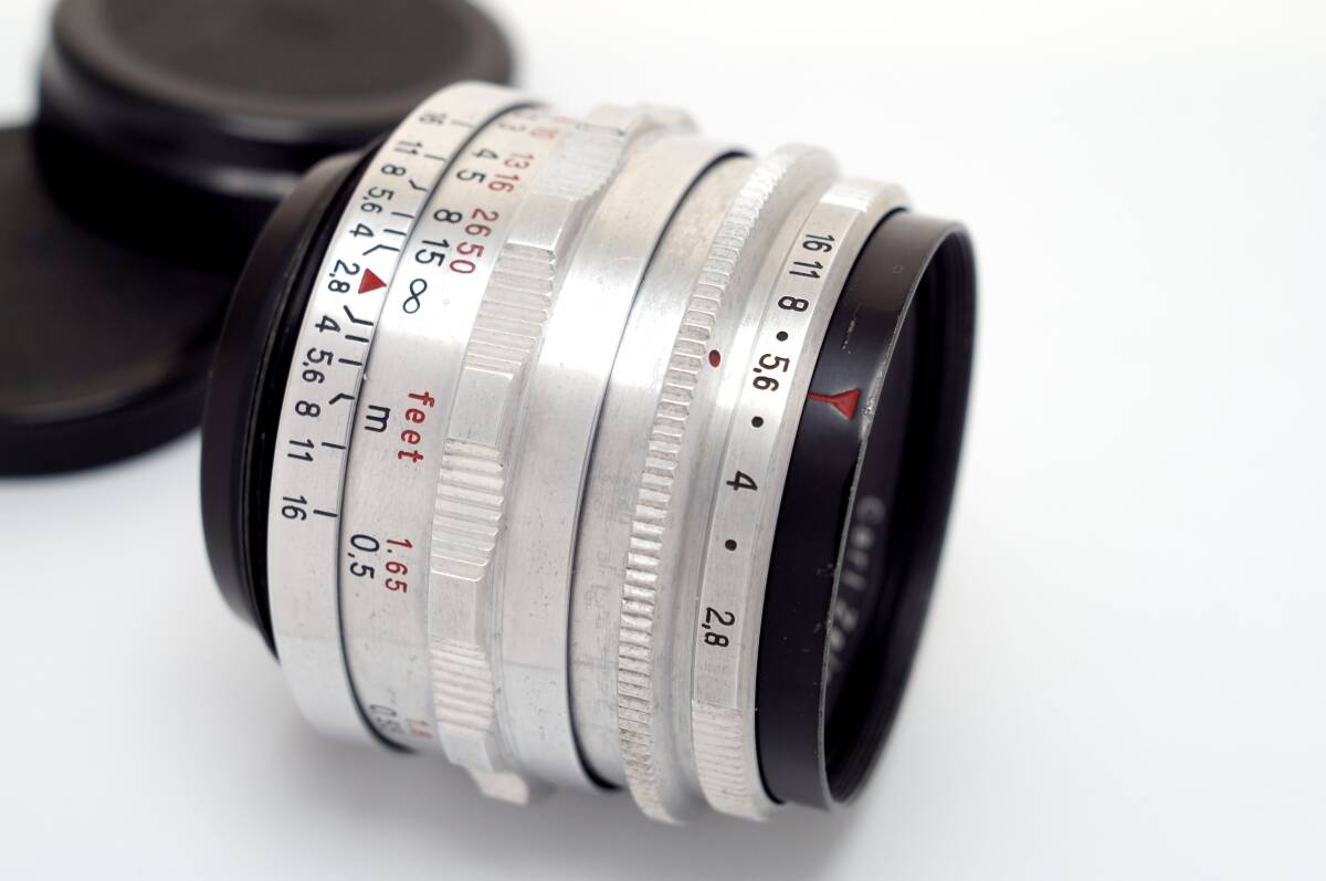 【良上品】M42 Carl Zeiss Jena Tessar 2,8/50mm ツァイス テッサー 赤T 1954年製 f2.8 (14)