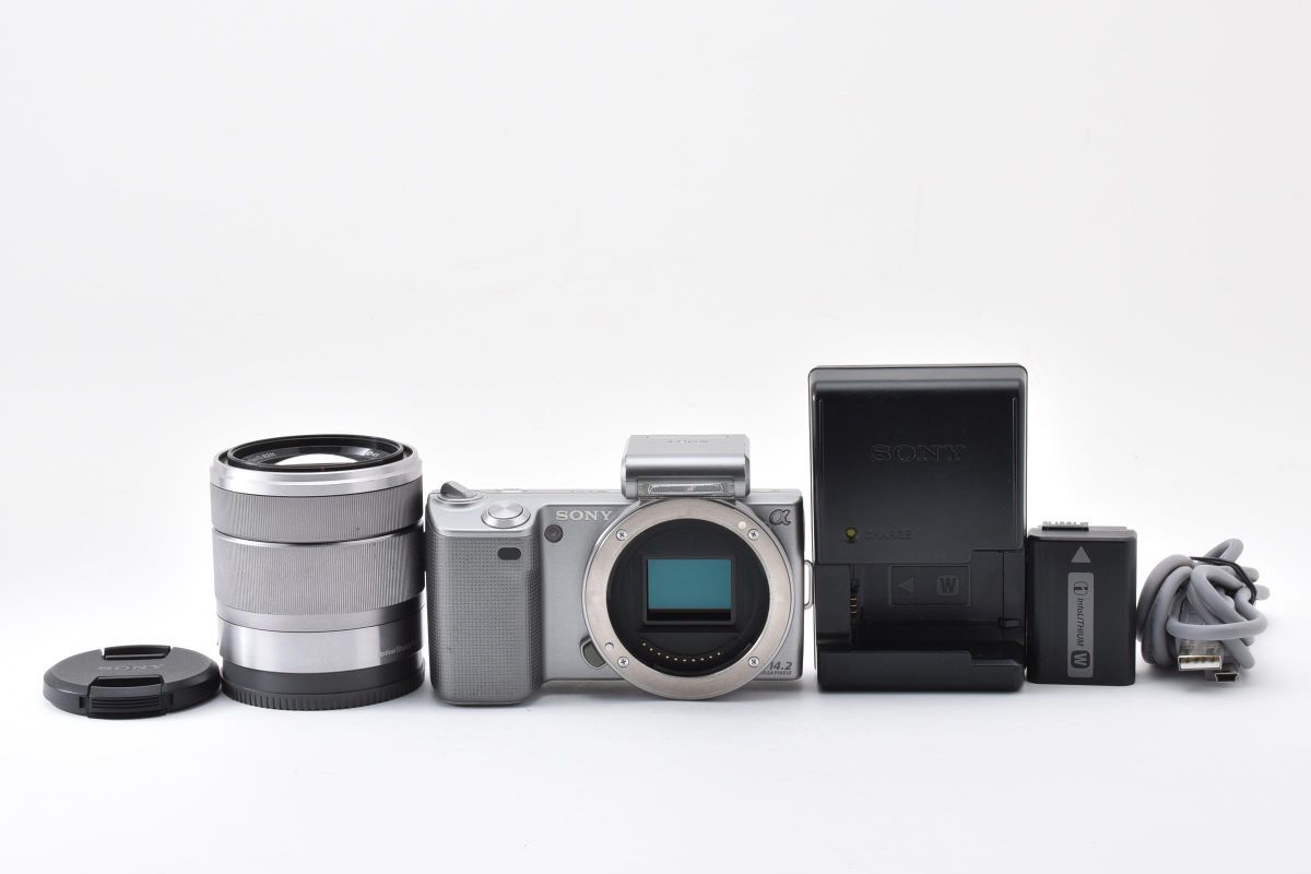 【大人気】 SONY ソニー α NEX-5 レンズセット ミラーレス一眼カメラ #4805