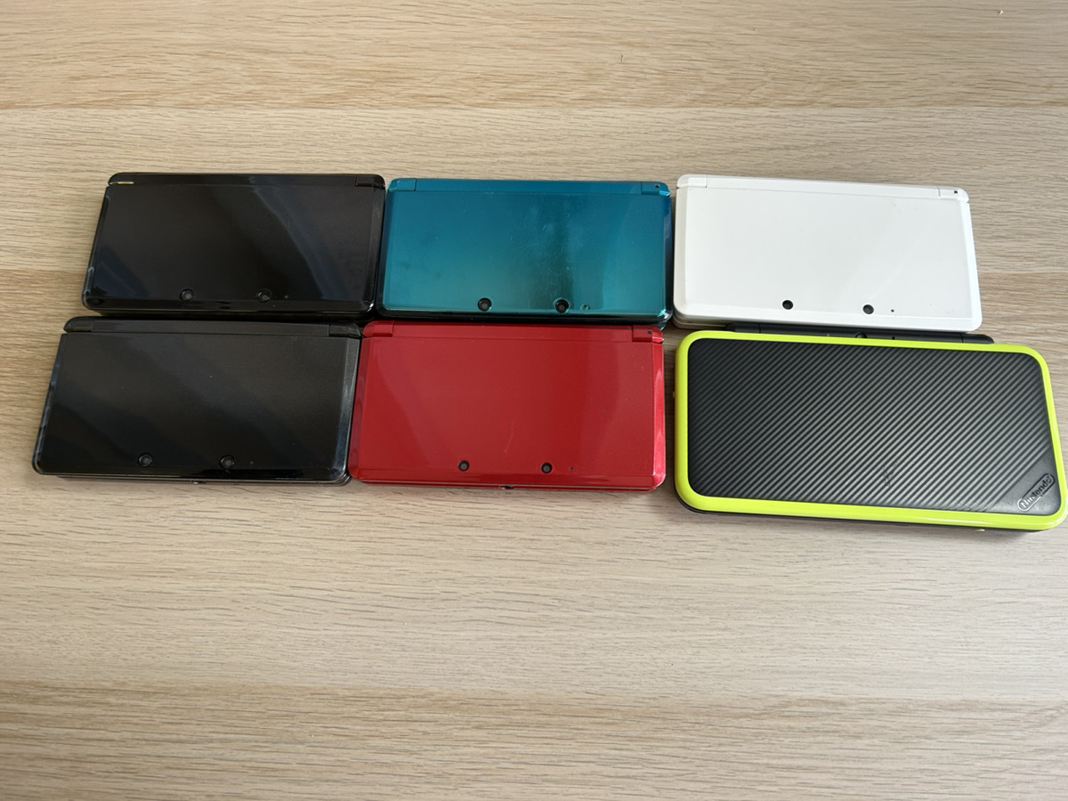 【A0284/60/0】ジャンク 3DS 5台 new 2DSLL 1台 本体 計6台セット Nintendo 初期化済