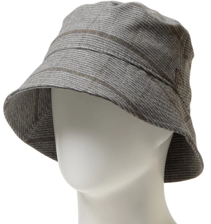 ▼ NEWERA Bucket-01 Sailor Brim　ハット グレー系　チェック L-XL（頭位約61cm）