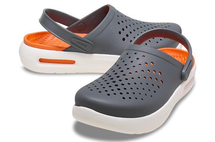 crocs InMotion Clog グレーｘオレンジ系　26cm