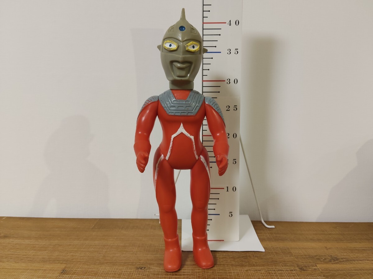 VINTAGE 70's ブルマァク 当時物 ビンテージ ソフビ ウルトラセブン 特大 ジャイアントサイズ 約40.0cm 特撮 BULLLMARK マルサン