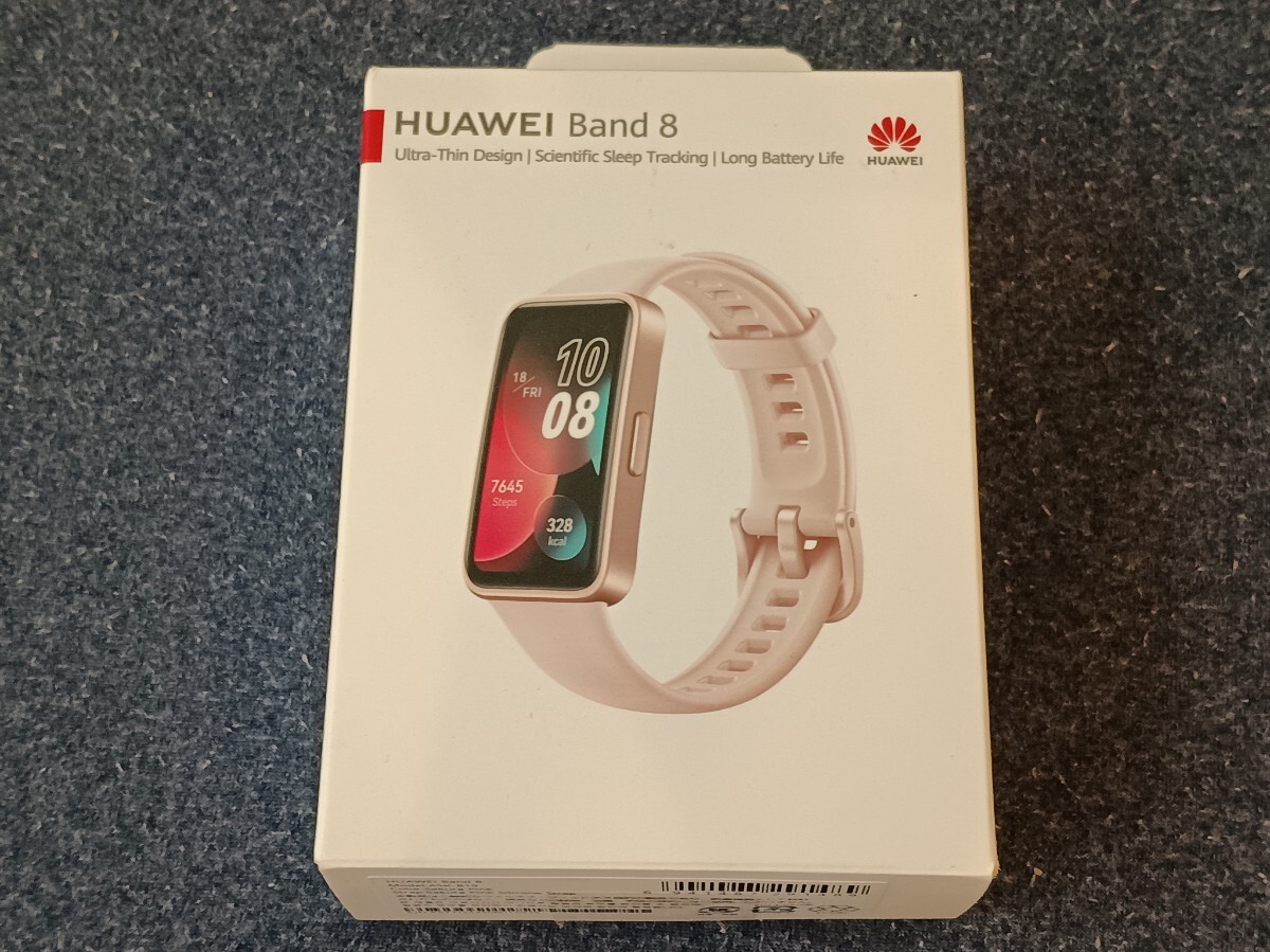 【美品】HUAWEI Band8 スマートウォッチ ファーウェイ ピンク ASK-B19 本体 付属品