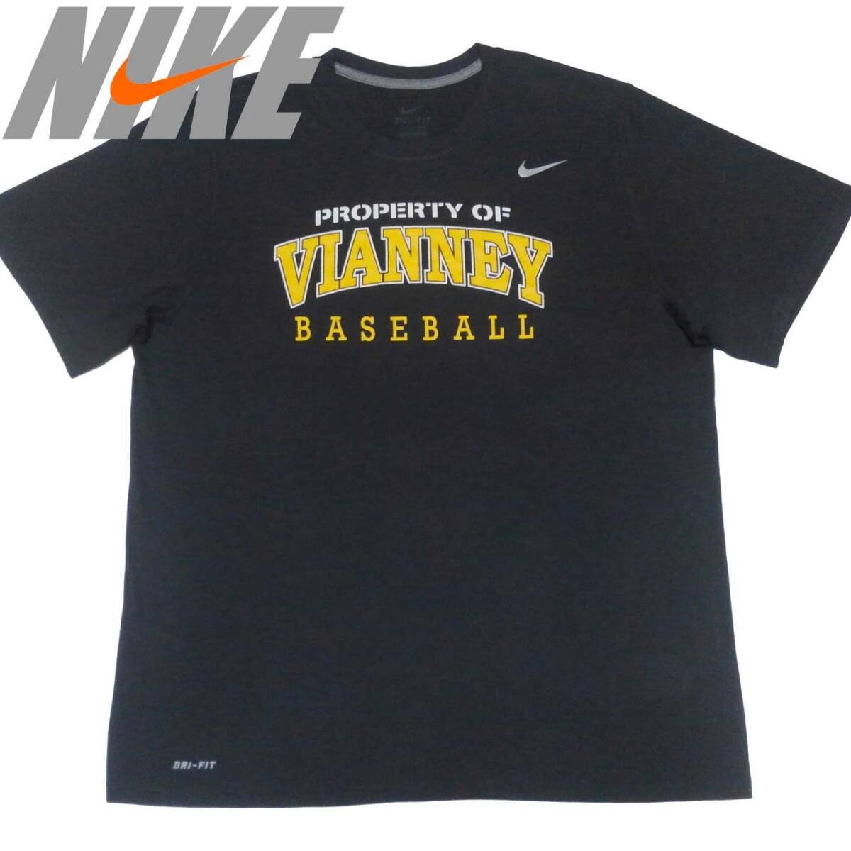 ナイキ NIKE ドライフィット DRI-FIT 半袖 Ｔシャツ　黒 ベースボール　カレッジ　VIANNEY