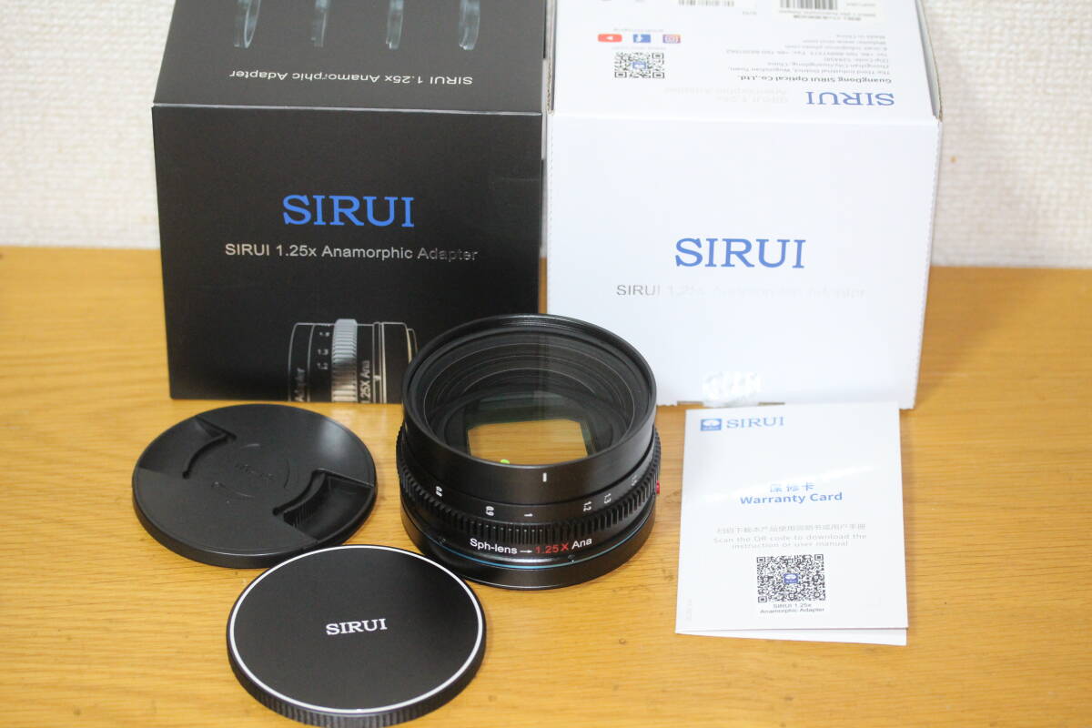 sirui 1.25x anamorphic adapter シルイ 1.25倍 アナモルフィックアダプター