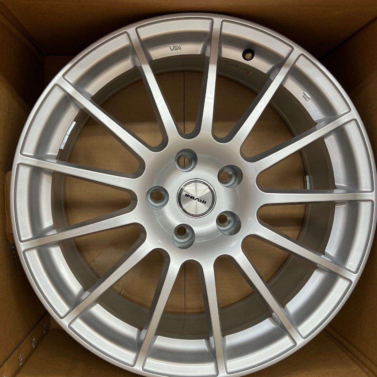 ☆展示品　WEDS IRVINE １８×８０ ＋３２ ５H １１２ HSL　ウェッズ アーヴィン BMW　アルミホイール４本セット　BBIR88032R/6