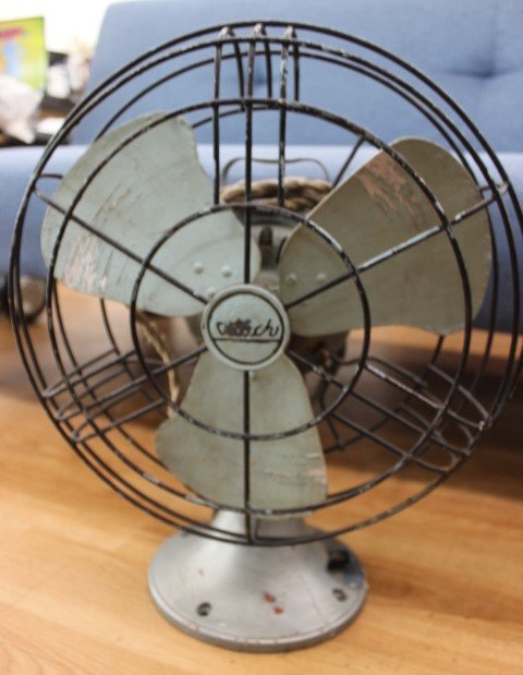 ○日立　A.C.DESK FAN ジャンク品扱い 昭和レトロ 扇風機 HITACHI ヴィンテージ アンティーク