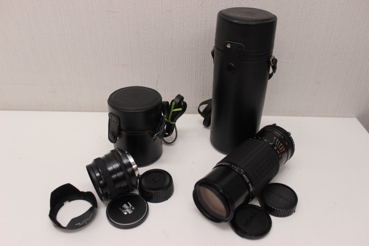 ○○SIGMA カメラ レンズ　2個セット 中古 未チェック【ジャンク扱い・現状渡し】シグマ MINI-WIDE(For-minolta）/75-250ｍｍ　NIKKOR