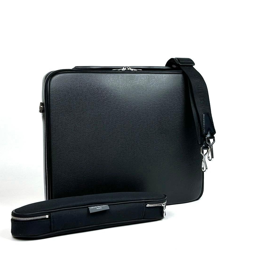 【極美品】LOUIS VUITTON ルイヴィトン タイガ ポルト オルディナトゥール オデッサ M30832 ビジネスバッグ 2way ショルダーバッグ 黒 人気