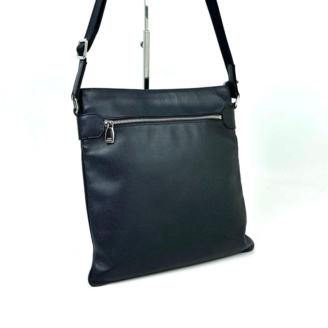 【美品】LOUIS VUITTON ルイヴィトン タイガ サシャ M32629 ショルダーバッグ ポシェット ビジネス フォーマル 男女兼用 レザー ボレアル
