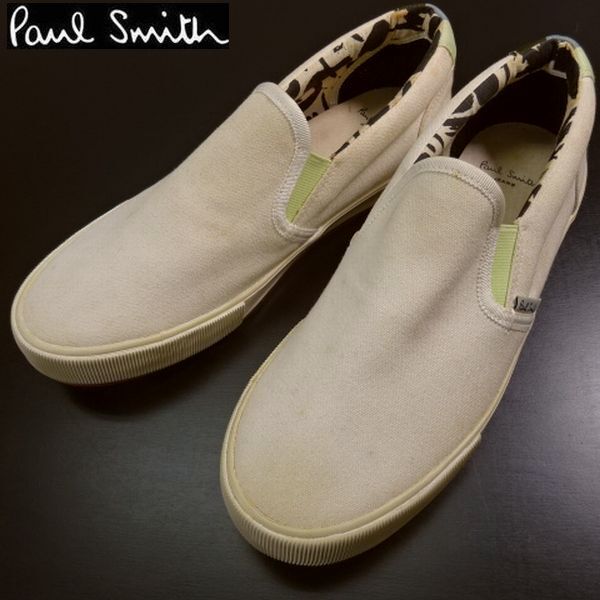 ☆新品訳 Paul Smith ポールスミス スリッポン シューズ スニーカー 靴 26.5cm UK8 メンズ 男性 紳士用