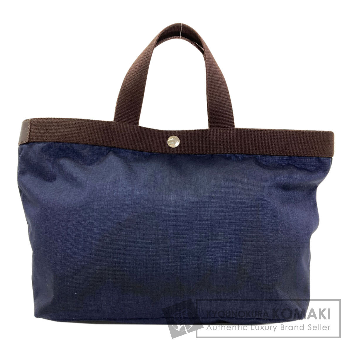 Herve Chapelier エルベ・シャプリエ 舟形トート ハンドバッグ キャンバス レディース 中古