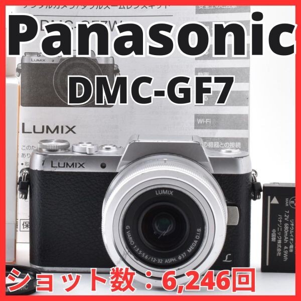 G15[8264]9 パナソニック Panasonic LUMIX DMC-GF7 ボディ 【ショット数 6,246回】
