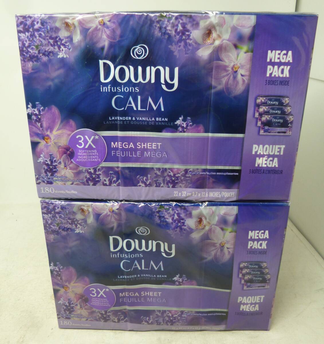 新品 Downyダウニー柔軟剤シート ラベンダー&バニラ 60枚×2箱 [B-483]送料無料(北海道・沖縄・離島・佐川急便中継料金がかかる地域は除く)