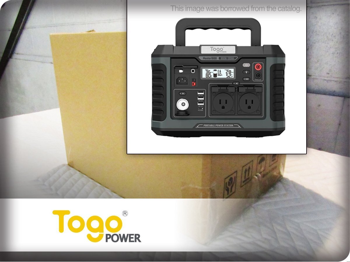 ■新品■未使用品■TOGOPOWER■MASTER シリーズ■MASTER1000(933wh)■中容量タイプ■ポータブル電源■16万■khh3557k