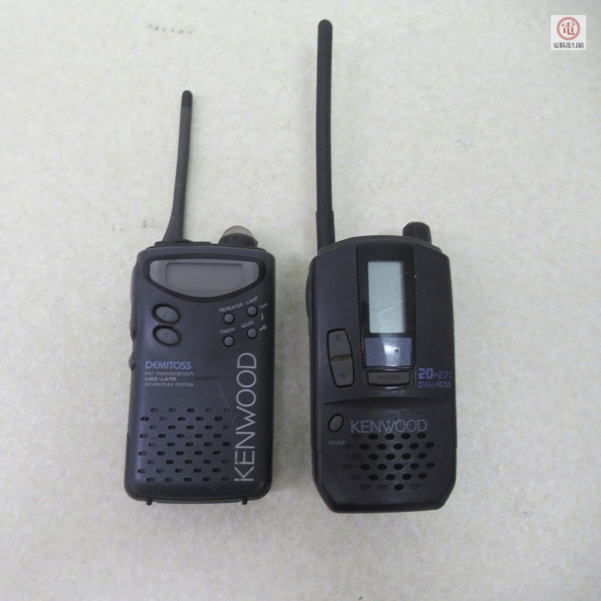 ○無線機 ケンウッド/KENWOOD ハンディ トランシーバー/特定小電力トランシーバー UBZ-LA7R/UBZ-BG20R 2点セット 動作未確認 ジャンク【10