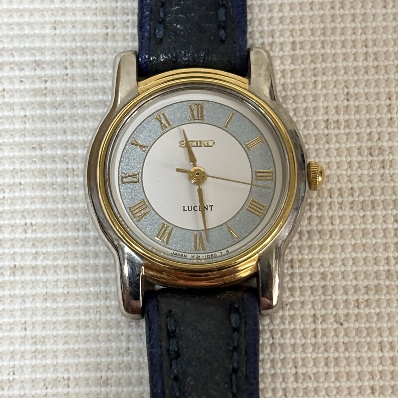 良品 稼働 セイコー ルーセント SEIKO LUCENT 1F21-OJ8O ローマン レディースクオーツ腕時計 IW607CT09SKLC//