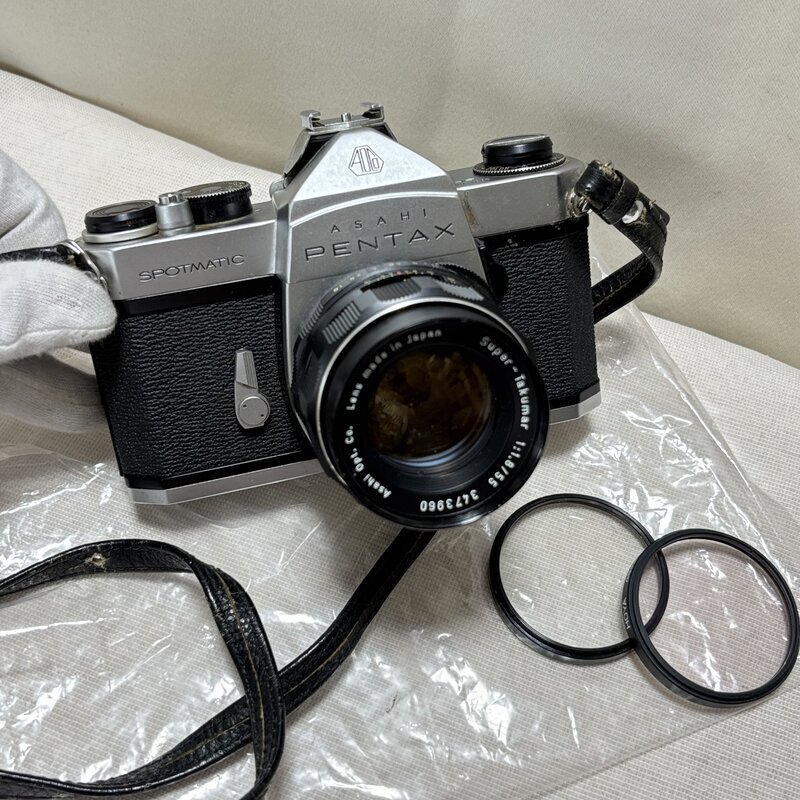 1円～ ASAHI PENTAX SPOTMATIC スポットマチックSP 一眼レフ フィルムカメラ アサヒペンタックス 1:1.8 / 5.5 おまけ付 IW607DC09ASH