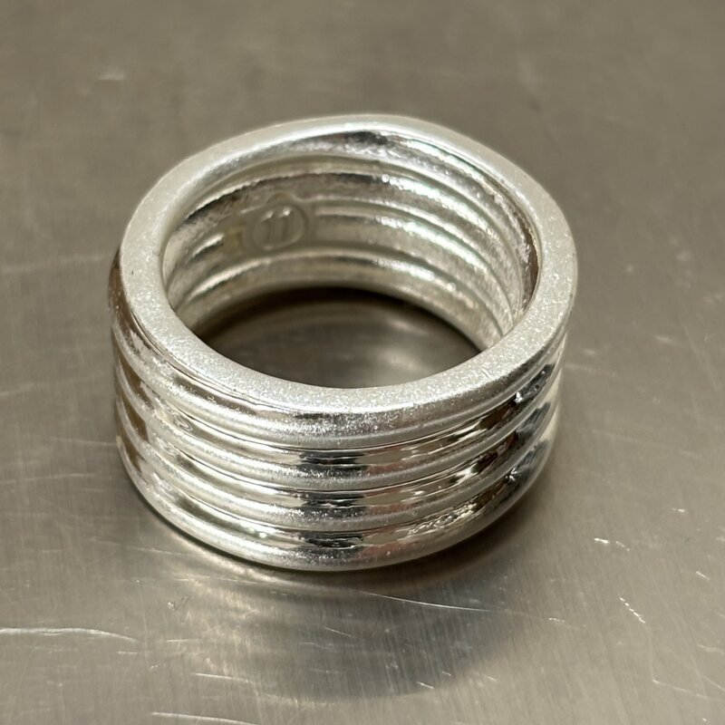 1円～ メゾン マルジェラ MAISON MARGIELA メンズリング SILVER ⑪ 指輪 18～19号 プラス ナンバー ボルトナット IW607DA03MSM//