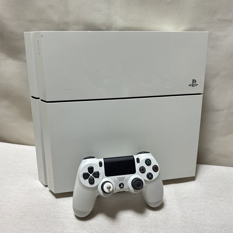 ［あ］ 訳あり 通電確認済 SONY ソニー PS4 CUH-1100A 本体 グレイシャーホワイト プレイステーション4 コントローラー IW607DD01SNYPSA100