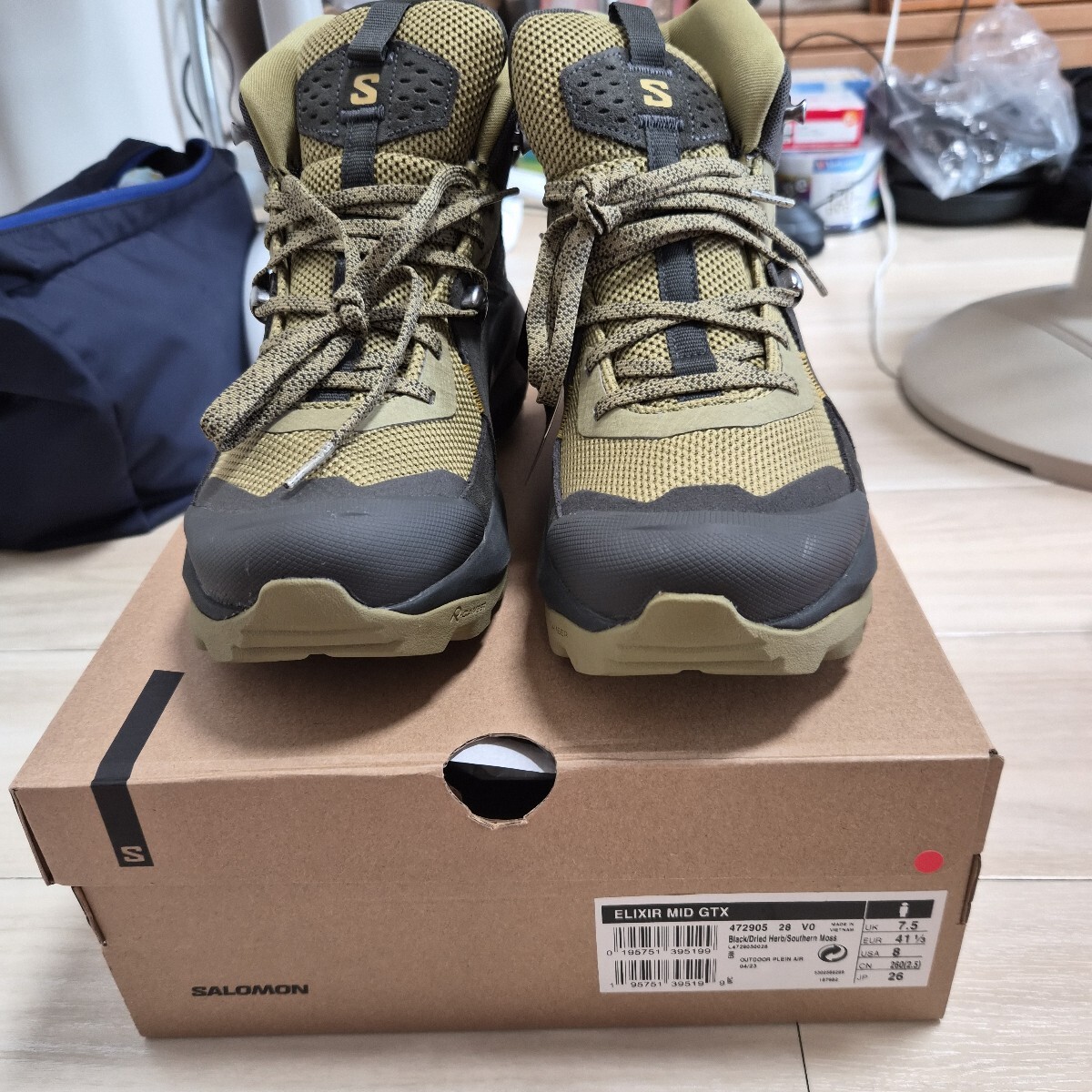 SALOMON ELIXIR MID GTX トレッキングシューズ 26cm