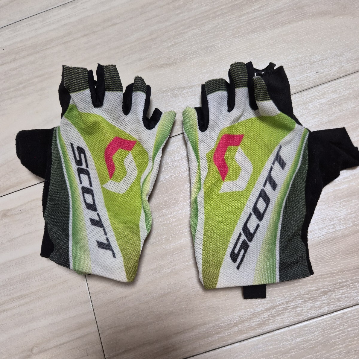 SCOTT サイクリンググローブ ハーフフィンガー グリーン　サイズM サイズ8