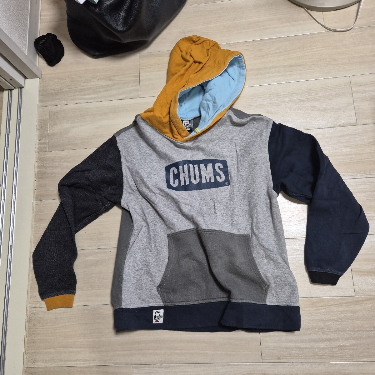 CHUMS チャムス ロゴ プルオーバーパーカー クレイジーカラー 裏起毛　サイズM