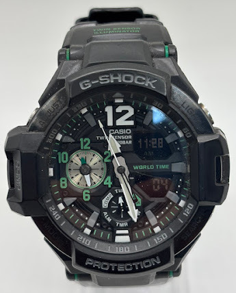 『1138』GA-1100-1A3JF グラビティマスター グリーン(GRAVITY MASTER) CASIO(カシオ)G-SHOCK(ジーショック)【中古品】 