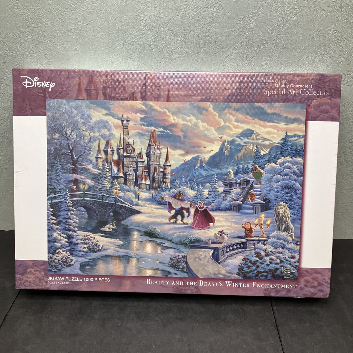ジグソーパズル ディズニー 美女と野獣 トーマスキンケード 1000ピース　Beauty and the Beast's Winter Enchantment 未開封品