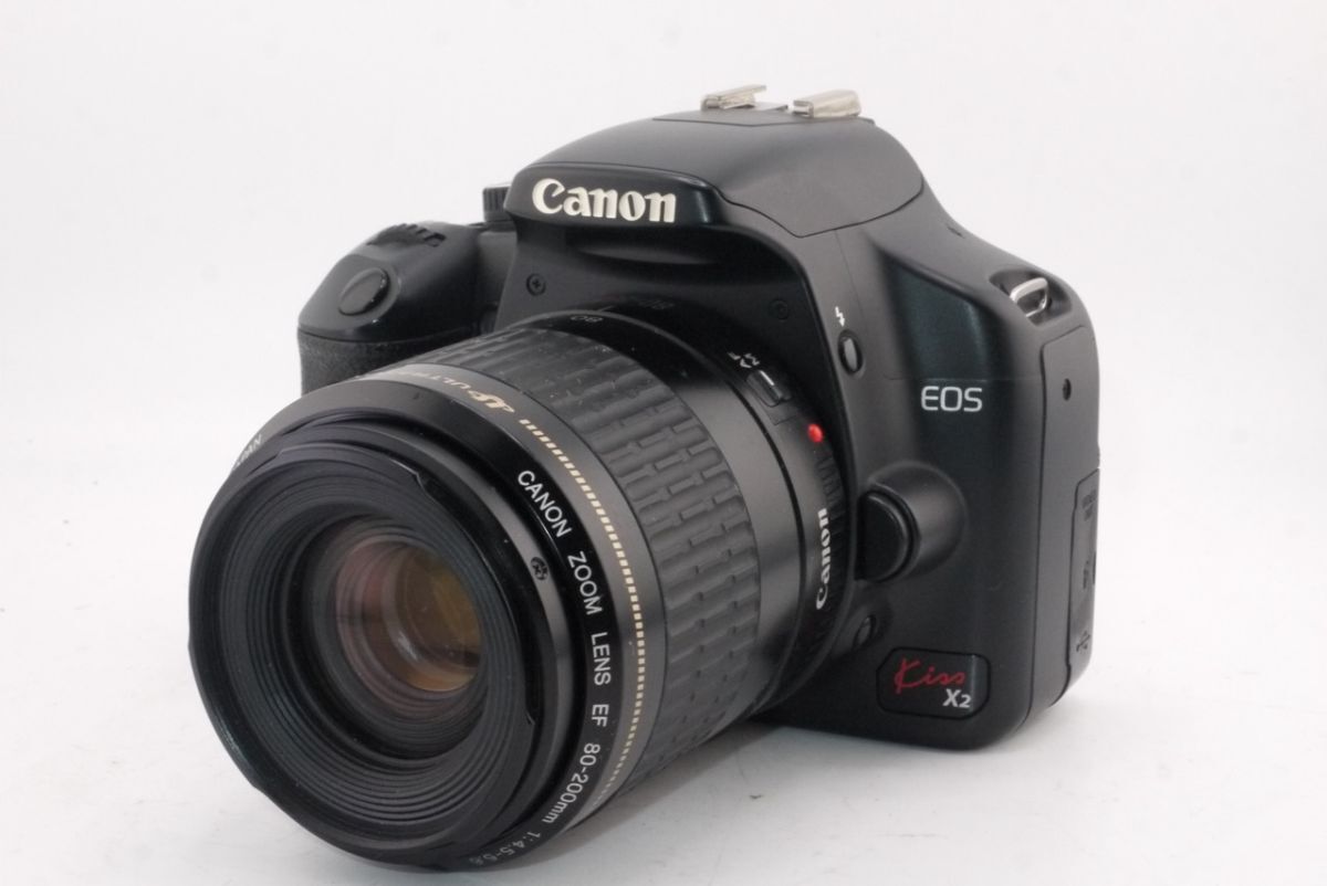 ★良品★キヤノン CANON EOS Kiss X2 ＋ EF 80-200mm F4.5-5.6 USM ボディレンズセット #2954 #0594