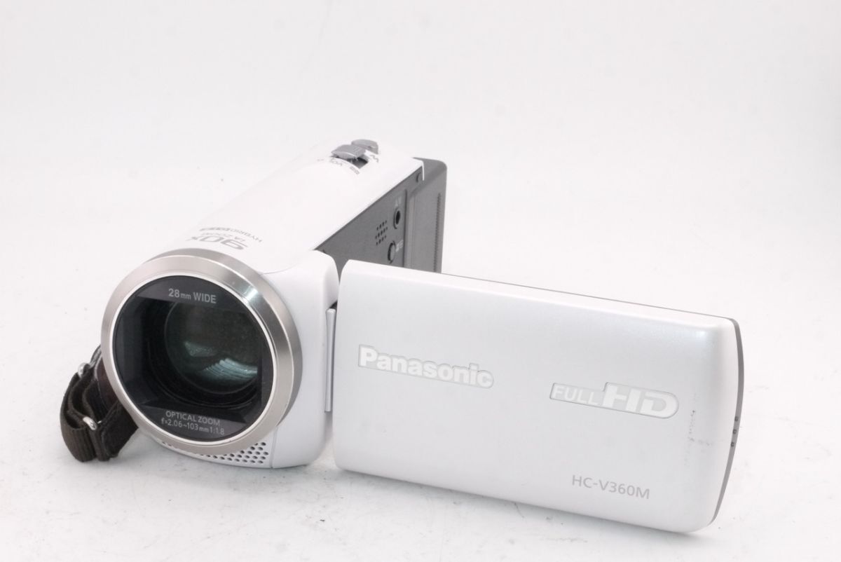 ★良品★パナソニック Panasonic HC-V360M ホワイト ビデオカメラ #3053 #0033