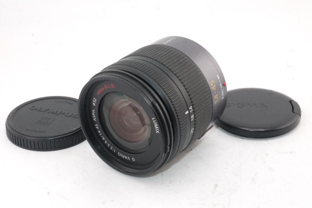 ★美品★パナソニック Panasonic LUMIX G VARIO 14-45mm F3.5-5.6 ASPH. MEGA O.I.S. H-FS014045 #3064 #0044
